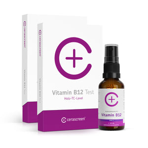 2x Vitamin B12 Test plus Vitamin-B12-Spray